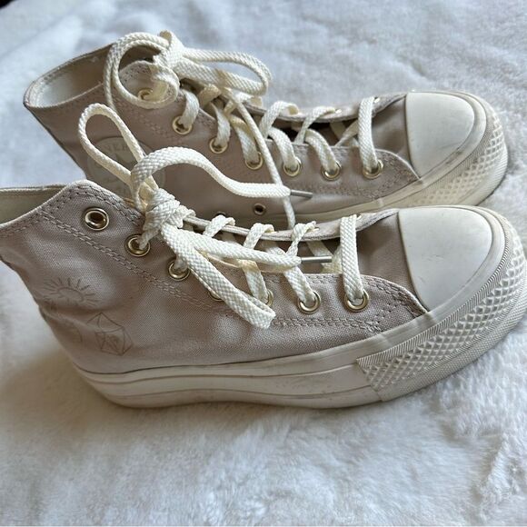 Converse Desert Sand Festival Platform Sneakers Women’s Size 6.5 - Picture 4 of 16